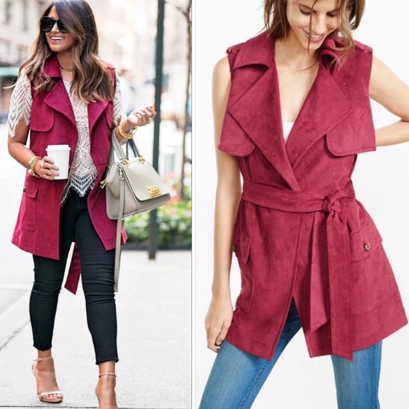 EXPRESS suede like vest, size M - Picture 6 of 6